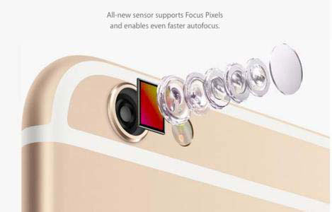 iPhone6s拍照、攝像性能均提升1200萬像素